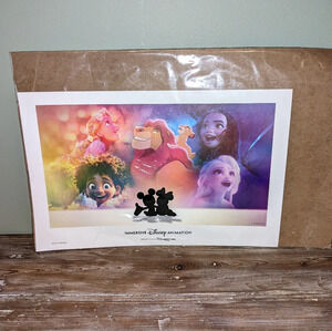 Disney Animation Immersive Experience Print Poster - Brand New in plastic